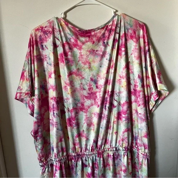 Woman’s Plus Size Tie Dye Shorts Romper 4X - Picture 6 of 6